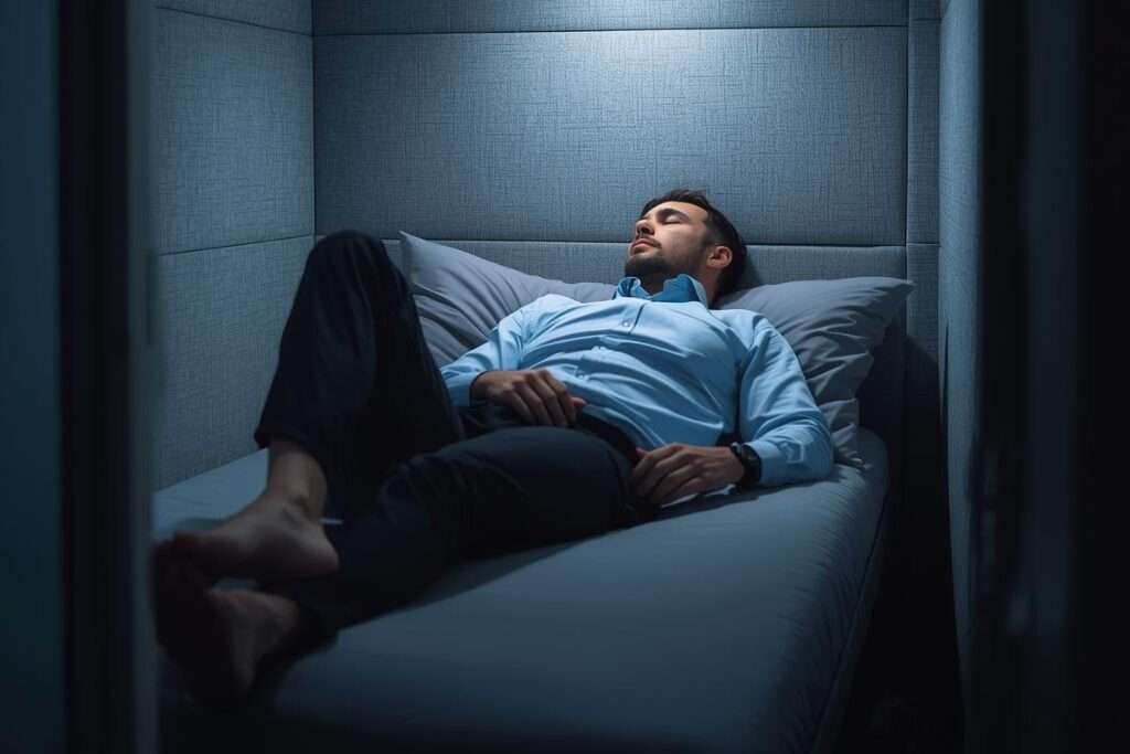 施工型パーテーションで実現する「戦略的仮眠室」